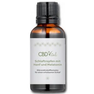 Einschlaftropfen mit Hanf und Melatonin