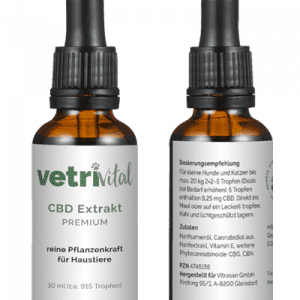 VetriVital CBD Öl Premium für Tiere 5% 30ml